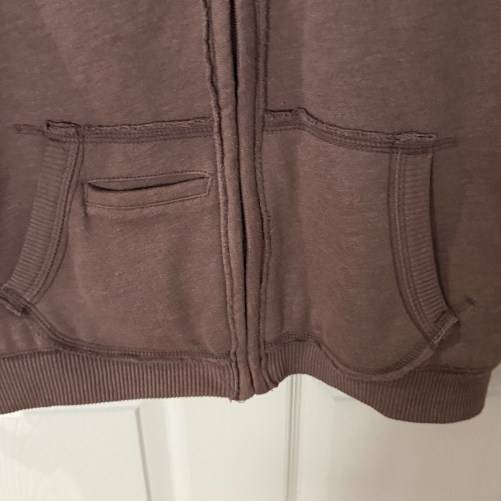 Disney parks Mickey Brown Zip-Up Hoodie 55 anniversary fleece lined size medium - Picture 3 of 5